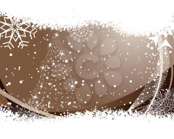 Beautiful vector Christmas (New Year) background for design use