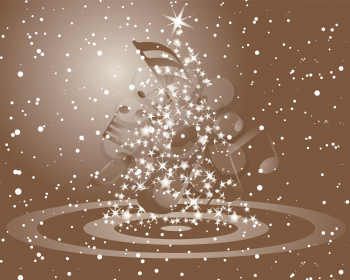 Beautiful vector Christmas (New Year) background for design use