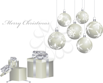 Beautiful vector Christmas (New Year) background for design use