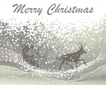 Beautiful vector Christmas (New Year) card for design use