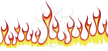 Inferno fire vector background for design use