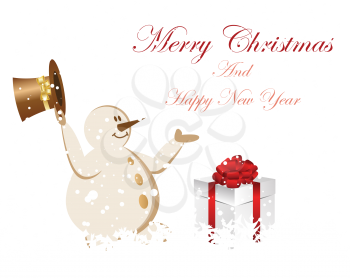 Beautiful Christmas (New Year) card. Vector illustration.Vector illustration with transparency EPS10.