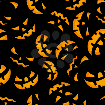 Happy halloween night seamless background. Vector illustration.