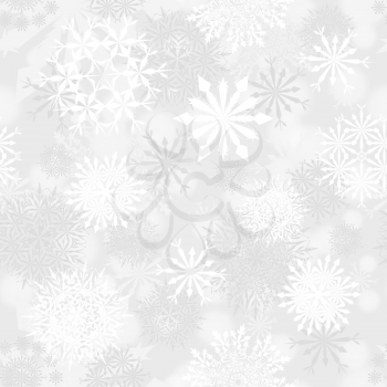 Seamless snowflake patterns. Fully editable EPS 10 vector illustration with transparency.
