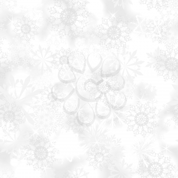 Seamless snowflake patterns. Fully editable EPS 10 vector illustration with transparency.