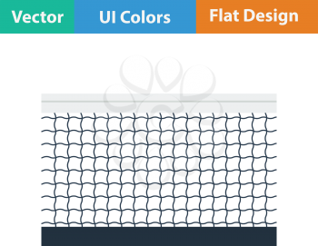 Tennis net icon. Flat design. Vector illustration.