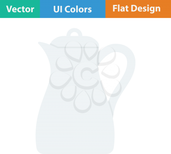 Glass jug icon. Flat design. Vector illustration.