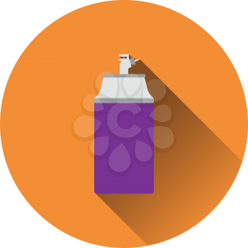 Paint spray icon. Flat color design. Vector illustration.