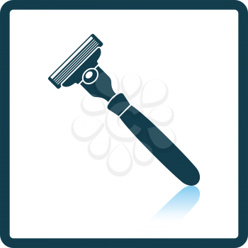 Safety razor icon. Shadow reflection design. Vector illustration.