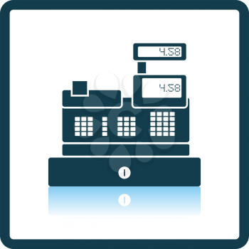 Cashier icon. Shadow reflection design. Vector illustration.