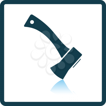 Camping axe  icon. Shadow reflection design. Vector illustration.