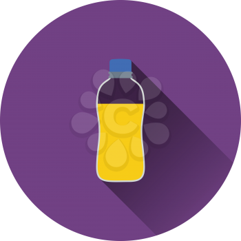 Sport bottle of drink icon. Flat color design. Vector illustration.