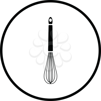 Kitchen corolla icon. Thin circle design. Vector illustration.