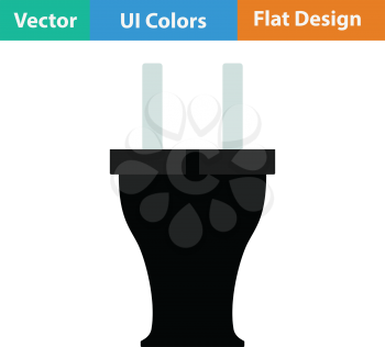Electrical plug icon. Flat design. Vector illustration.