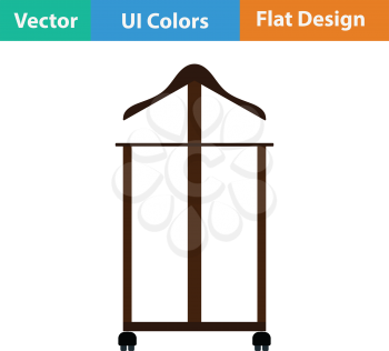 Hanger stand icon. Flat design. Vector illustration.