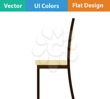 Modern chair icon. Flat design. Vector illustration.
