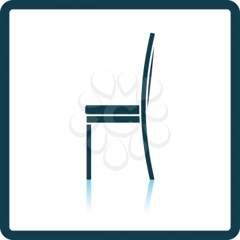 Modern chair icon. Shadow reflection design. Vector illustration.