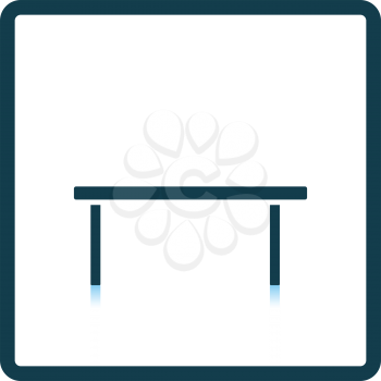 Coffee table icon. Shadow reflection design. Vector illustration.