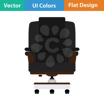 Boss armchair icon. Flat design. Vector illustration.