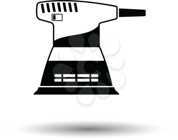 Grinder icon. White background with shadow design. Vector illustration.