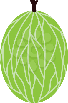 Flat design icon of Gooseberry in ui colors. Vector illustration. 