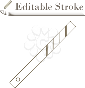 Business Tie Clip Icon. Editable Stroke Simple Design. Vector Illustration.