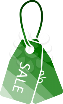 Discount Tags Icon. Flat Color Ladder Design. Vector Illustration.