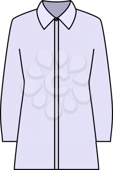 Business Blouse Icon. Editable Outline With Color Fill Design. Vector Illustration.
