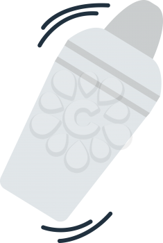 Bar shaker icon. Flat color design. Vector illustration.