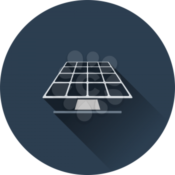 Solar energy panel icon. Flat color design. Vector illustration.