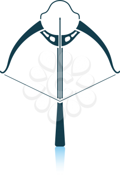 Crossbow icon. Shadow reflection design. Vector illustration.