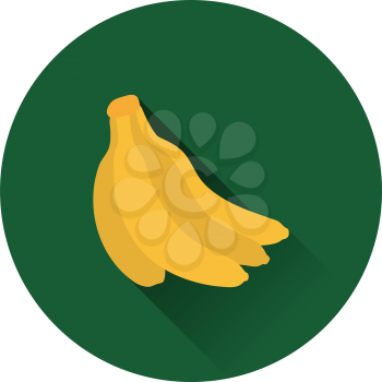 Flat design icon of Banana in ui colors. Vector illustration.