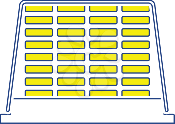 Icon of construction pallet . Thin line design. Vector illustration.