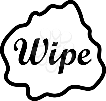 Wipe Cloth Icon. Bold outline design with editable stroke width. Vector Illustration.