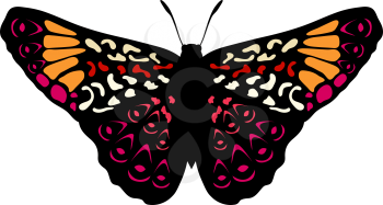 Butterfly Icon. Colored Design. EPS 10 vector illustration.
