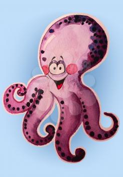 Royalty Free Clipart Image of an Octopus