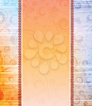 Royalty Free Clipart Image of an Ornate Background