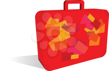 Royalty Free Clipart Image of a Suitcase Icon