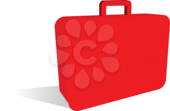 Royalty Free Clipart Image of a Suitcase Icon