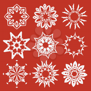 Royalty Free Clipart Image of Floral Elements