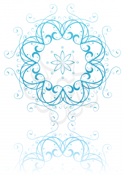 Royalty Free Clipart Image of an Abstract Ornamental Design