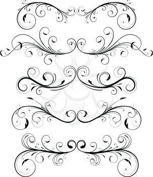 Royalty Free Clipart Image of Decorative Designs