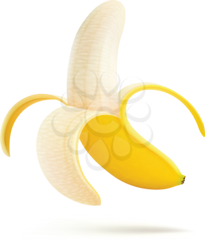 Royalty Free Clipart Image of a Banana