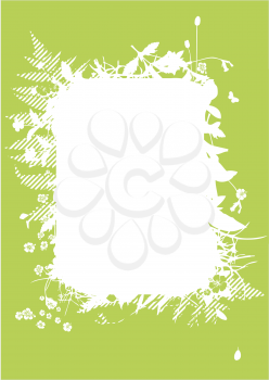 Royalty Free Clipart Image of a Floral Border