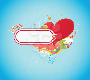 Royalty Free Clipart Image of a Valentine's Background