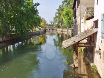 Royalty Free Photo of a Stream in Strasbourg