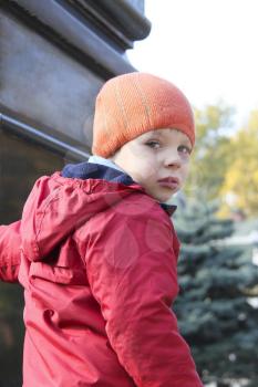 Royalty Free Photo of a Little Boy Outside