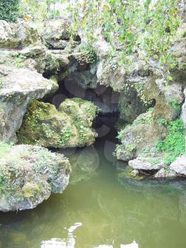 Royalty Free Photo of a Pond in City Park