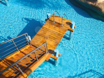 Royalty Free Photo of a Hotel Swimming Pool