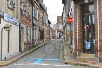 On the streets of Verneuil-sur-Avre. France